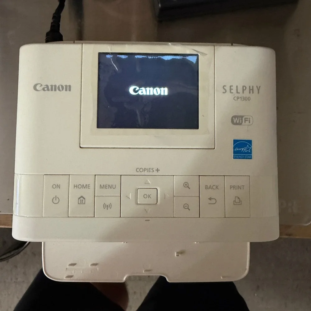Canon SELPHY CP1300 Wireless Compact Photo Printer White for Parts Repair C-10